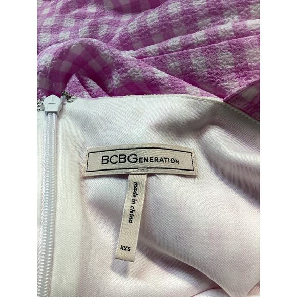 Bcbgeneration 'Tie' Pink Chiffon Front Dress Size XXS - Picture 4 of 4